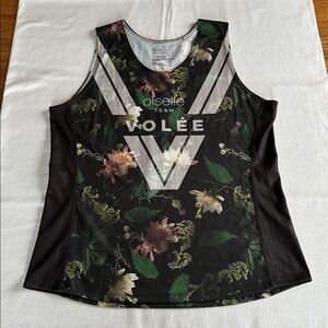 oiselle Volée Singlet Moody Floral XL